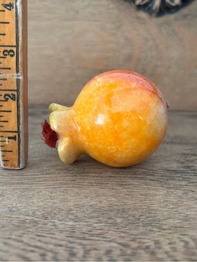 Alabaster Marble Onyx Stone Fruit Hand Carved Pomegranate